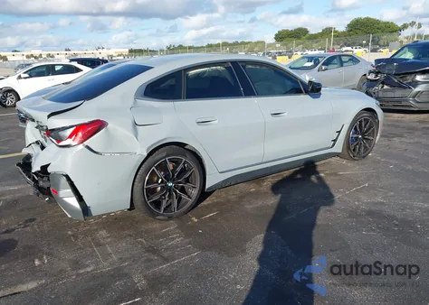 2025 BMW I4 Gran Coupe xDrive40 z USA, uszkodzony, nr VIN WBY43HD00SFU10894